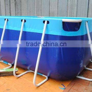 above ground outdoor giant metal frame swim pool for swimming                        
                                                Quality Choice