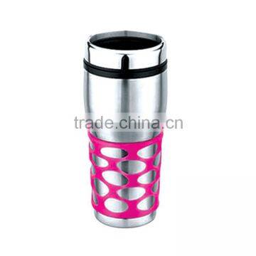 Travel Mugs in 16oz With Silicone Wrap