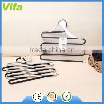 Multi-Purpose Metal Magic Pants Hanger Closet Hangers Space Saver Storage Rack for Hanging Jeans Scarf Tie photo-3