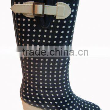 2013 High Heel Rubber Rain Boots For Women