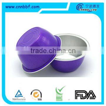 120ml Disposable food grade Smooth Wall Color Coated Aluminum Foil Cup