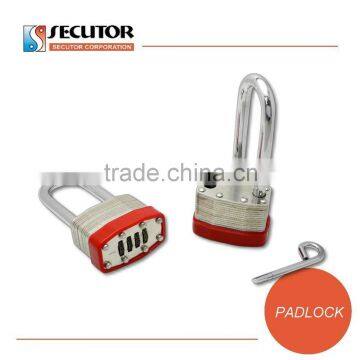 Long Shackle Bumper Letter Combination Padlock photo-3