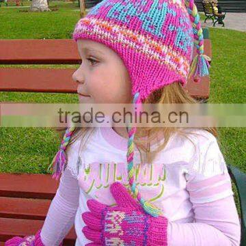 ALPACA WOOL CHULLO HAT WITH DESIGNS
