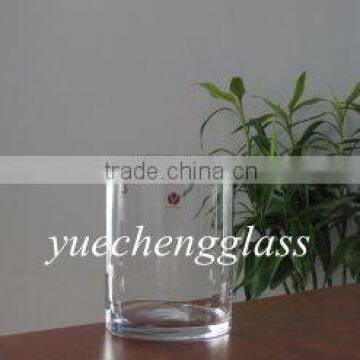 Wholesale Clear Tall cylinder glass vase for home decoration