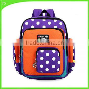 leisure cute dot child school bag mini nylon cartoon for kids shoulder backpack