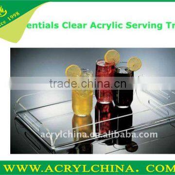 2015 Wholesale plexiglass fruit juice tray, acrylic milky tray, party storaging tray