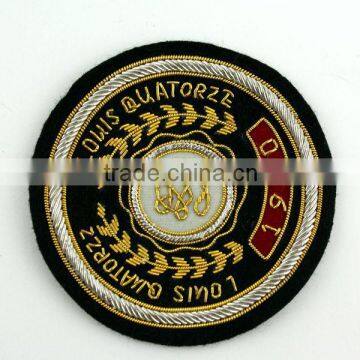 2016 High Quality Fashion Custom Woven Patch with bead