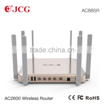 2016 New :AC2600 high power wireless router with 4*5dbi detachable antennas