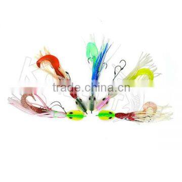 Chentilly CHLP27 OEM ODM packing lead head jigs with soft plastic skirts body fishing lure                        
                                                                                Supplier's Choice