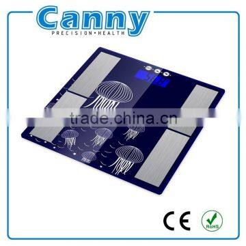 factory made medical body fat scale with 6mm tempered galss