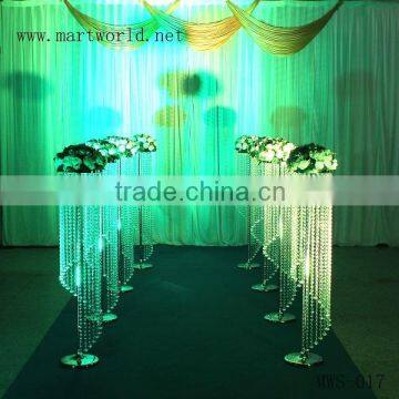 1.2 m height beautiful wedding decoration centerpieces, wedding silver decoration flower stand walkway /pillar/column (MWS-017)                        
                                                Quality Choice
                                        