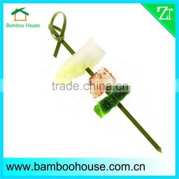 BBQ mini bamboo fruit skewers with knot