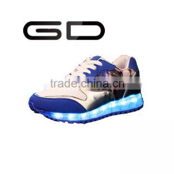 GD China manufacture supply led light women sport night running shoes