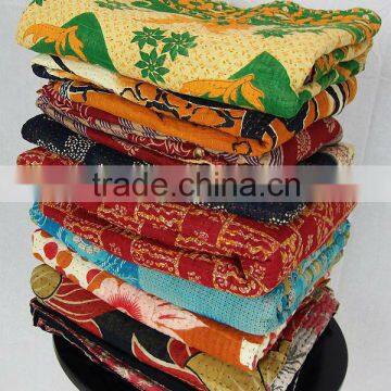 Hot selling vintage indian sari quilts-Newest design quilts vintage indian sari quilt