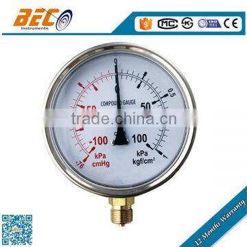 Factory price high performance half Stainless steel well type manometer