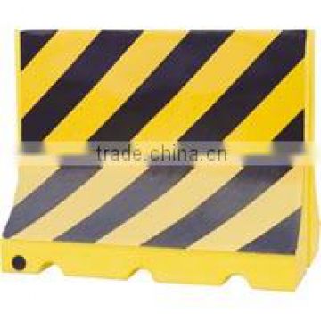 Highly visible traffic safety plastic road barrier