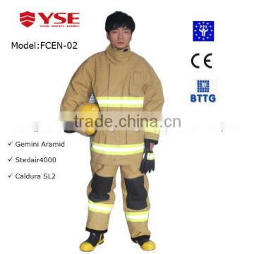 Shanghai YSE Factory Price EN469 Standard Used Fire Protective Firman uniform