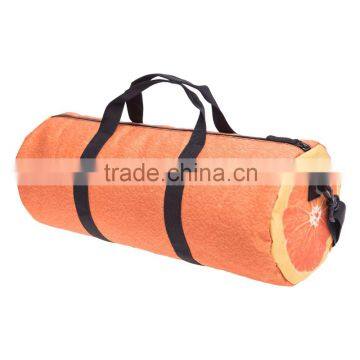 High Quality Custom 3D Print Real Orange Travel Garment Bag Wholesale