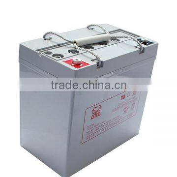 solar cell battery 12V55AH gel battery china original battery