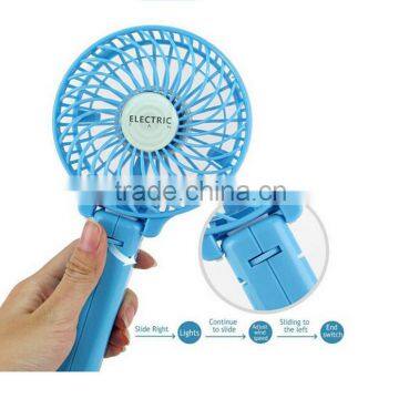 Portable Mini Electric Hand Hold USB/Battery Air Conditioner rechargeable Cooling Desk Palm-Leaf Hand Fan