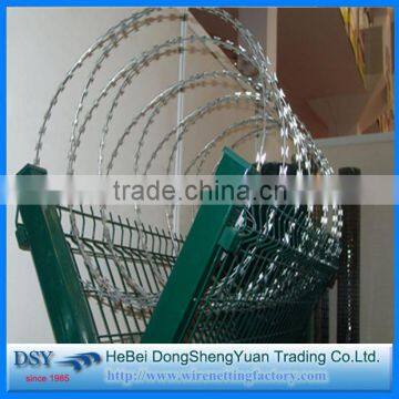 Trade Assurance China Supplier Concertina razor wire/Galvanized razor barbed wire BTO-22