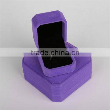 Custom Cheap Purple Velvet Jewelry Gift Boxes