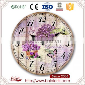 Living room decoration various colorful roses design gift clock for watch line