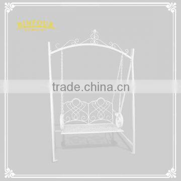 Patio swing hammock two seater swing chair with double hanging chain