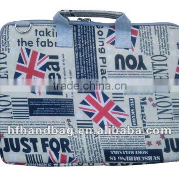 Newspaper England flad Laptop Bag Popular Durable waterproof&shockproof computer bag for tablet PC 2012