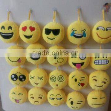 Funny emoji pillow Custom factory emoji key chain emoji key ring