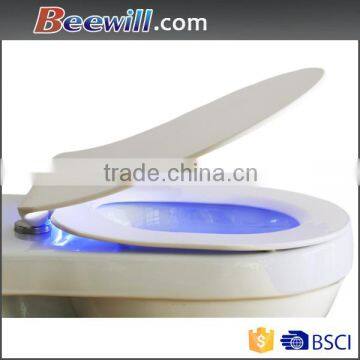 Blue LED Designer soft close sanitary custom toilet seats