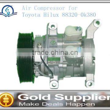 Brand New Air Compressor for Toyota Hilux 88320-0k380 88320-0k100 10S11E with high quality and most competitive price