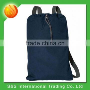 2015 hot sale soft foldable cotton drawstring backpack