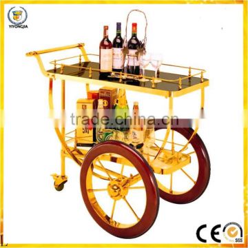 liquor Noble wine car with TWO wheels for Superior hotel restaurant Club