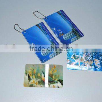 3D vip card 3D lenticular card 3D barcode membership cards with hang tag label