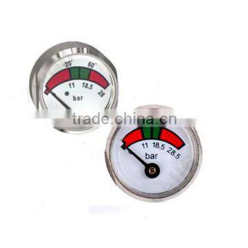 Brass fire extinguisher pressure gauge