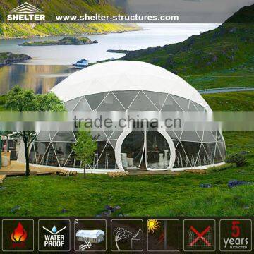 Geodesic dome tent for event or party