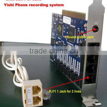 Telephone call recording device/ PCI call recorder DAR-8CH