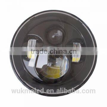 7" LED Projector Head Light Black for Harley Davidson 2012-2013 FLD / 1994-2013 Touring & Softail Models photo-5