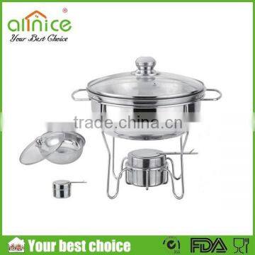 Hotel round chafing dish/food warmer hot pot/hot food warmer buffet server