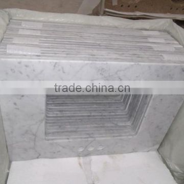 prefab bathroom vanity units white marble