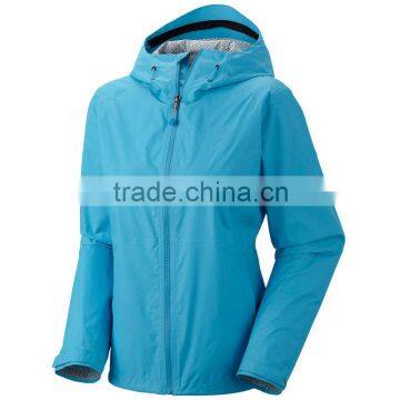 Fashion top quality women rain jacket