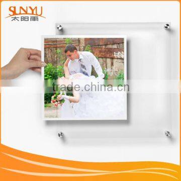 Customized Wedding Photo Frame Plastic or Acrylic