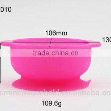 Popular High Quality BPA Free Mini Silicone Suction bowls for kids and babies