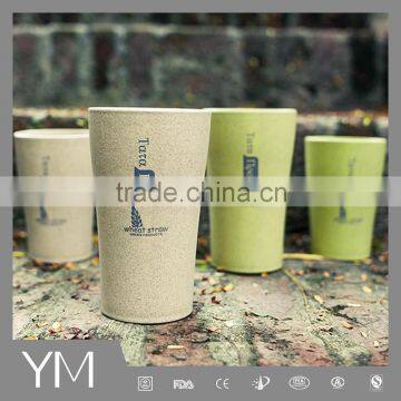 Wheat Straw Plastic Travel Tooth Brush Mug Set 280ml+360ml