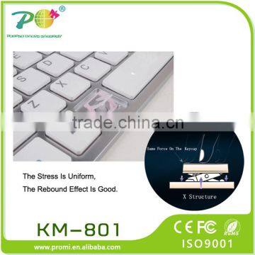 POM Top Sale Mini Wireless Keyboard and Mouse Combo KM-801 photo-4