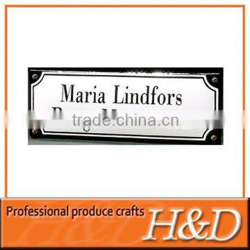 black simplicity logo name plate with reflection