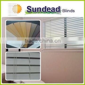 Wholesale High UV Durability 2 Inch Faux Wood Blinds, Venetian Blinds, Room Darkening Plantation Blinds