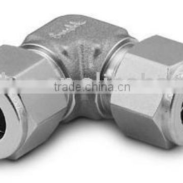 union elbow of double ferrule instrumentation tube fitting