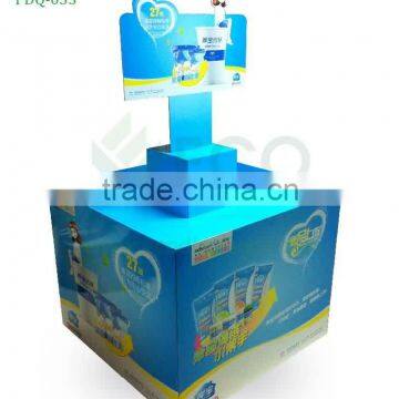 Supermarket Folding Corrugated Cardboard Pallet Display, Pyramid Shape Pallet Display